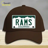 Rams Novelty License Plate Hat Cotton / Dark Brown