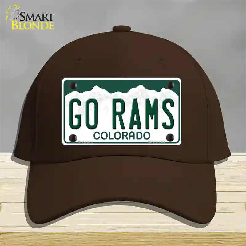 Go Rams Novelty License Plate Hat Cotton / Dark Brown