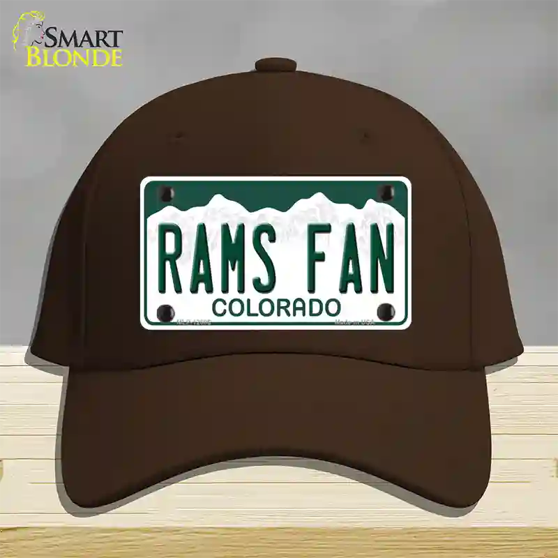 Rams Fan Novelty License Plate Hat Cotton / Dark Brown