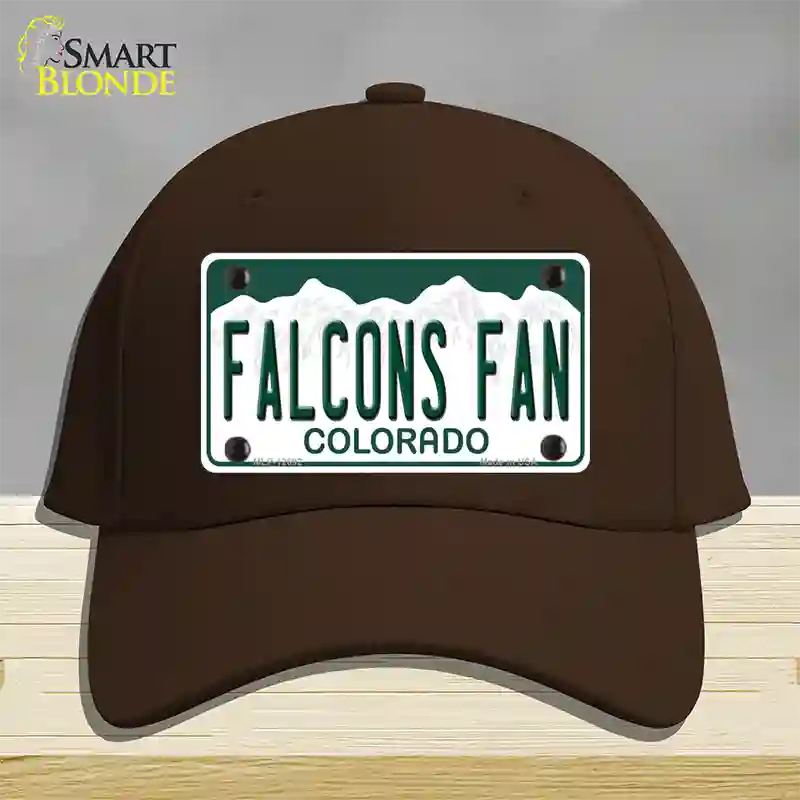 Falcons Fan Novelty License Plate Hat Cotton / Dark Brown