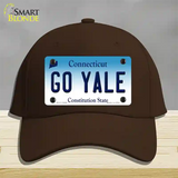 Go Yale Novelty License Plate Hat Cotton / Dark Brown