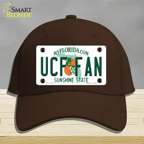 UCF Fan Novelty License Plate Hat Cotton / Dark Brown