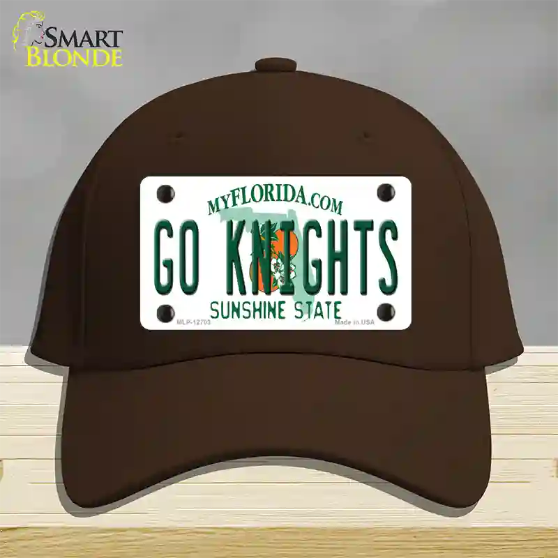 Go Knights Novelty License Plate Hat Cotton / Dark Brown