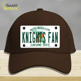 Knights Fan Novelty License Plate Hat Cotton / Dark Brown