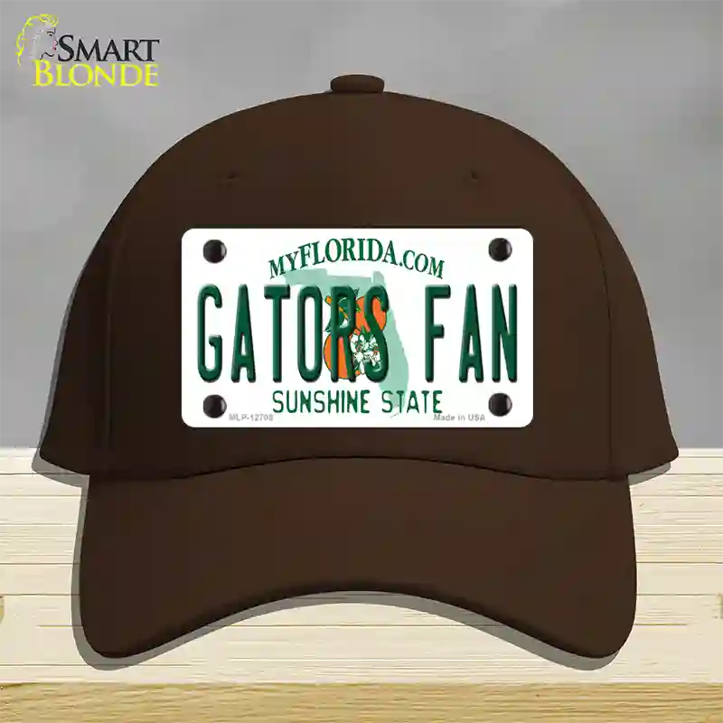 Gators Fan Novelty License Plate Hat Cotton / Dark Brown