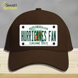 Hurricanes Fan Novelty License Plate Hat Cotton / Dark Brown