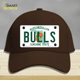 Bulls Novelty License Plate Hat Cotton / Dark Brown