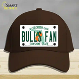 Bulls Fan Novelty License Plate Hat Cotton / Dark Brown