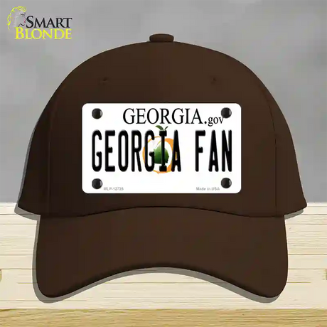 Georgia Fan Novelty License Plate Hat Cotton / Dark Brown