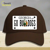 Go Bulldogs Georgia Novelty License Plate Hat Cotton / Dark Brown