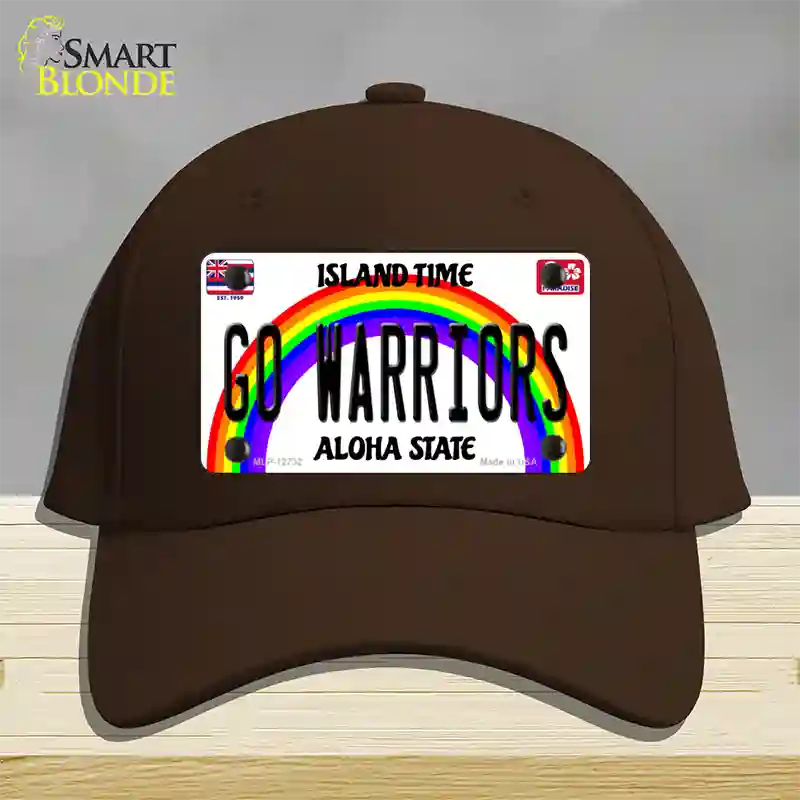 Go Warriors Novelty License Plate Hat Cotton / Dark Brown