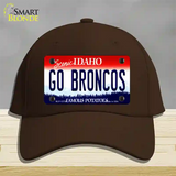 Go Broncos Novelty License Plate Hat Cotton / Dark Brown