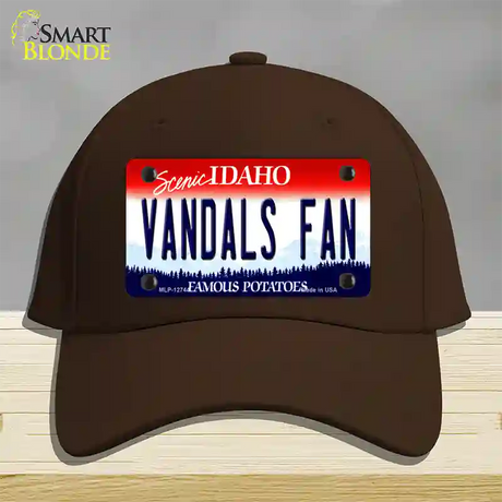 Vandals Fan Novelty License Plate Hat Cotton / Dark Brown