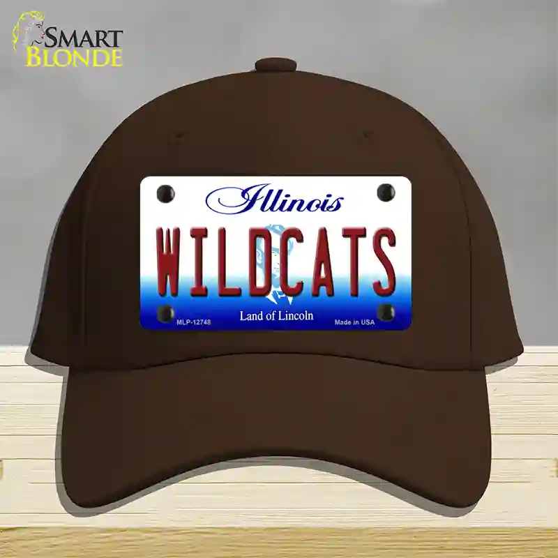 Wildcats Novelty License Plate Hat Cotton / Dark Brown