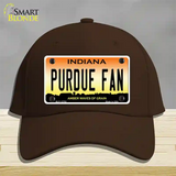 Purdue Fan Novelty License Plate Hat Tag Cotton / Dark Brown