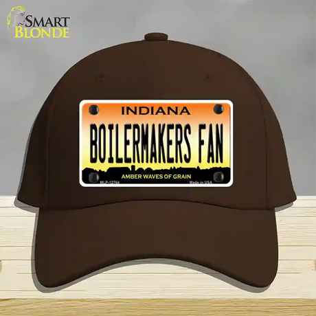 Boilermakers Fan Novelty License Plate Hat Tag Cotton / Dark Brown