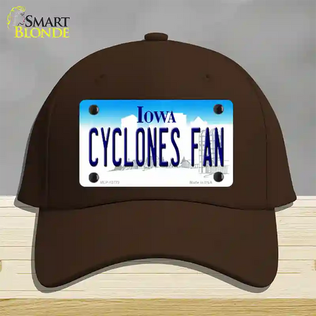 Cyclones Fan Novelty License Plate Hat Tag Cotton / Dark Brown