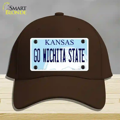 Go Wichita State Novelty License Plate Hat Tag Cotton / Dark Brown