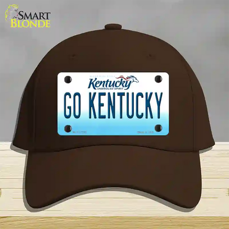 Go Kentucky Novelty License Plate Hat Tag Cotton / Dark Brown