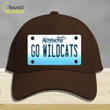 Kentucky Go Wildcats Novelty License Plate Hat Tag Cotton / Dark Brown