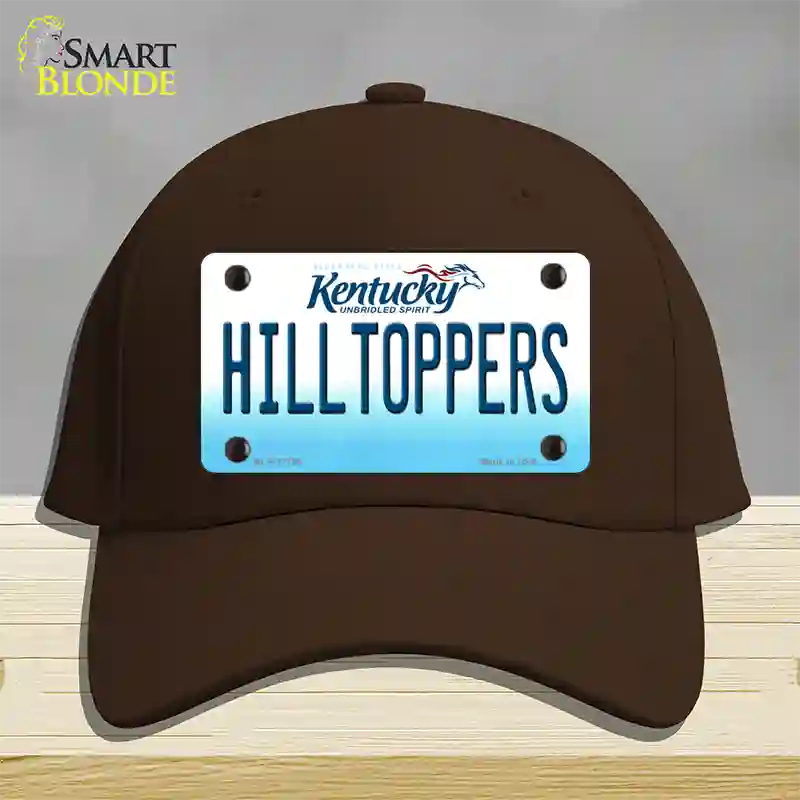 Hilltoppers Novelty License Plate Hat Tag Cotton / Dark Brown