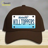 Hilltoppers Novelty License Plate Hat Tag Cotton / Dark Brown