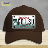 Go LSU Novelty License Plate Hat Tag Cotton / Dark Brown