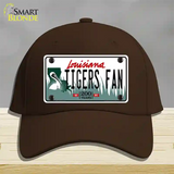 Louisiana Tigers Fan Novelty License Plate Hat Tag Cotton / Dark Brown