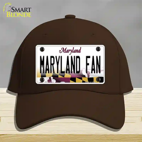 Maryland Fan Novelty License Plate Hat Tag Cotton / Dark Brown