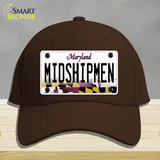 Midshipmen Novelty License Plate Hat Tag Cotton / Dark Brown