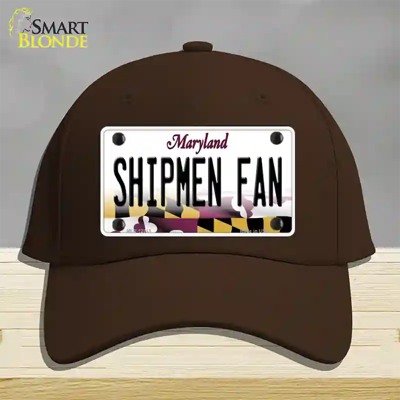 Shipmen Fan Novelty License Plate Hat Tag Cotton / Dark Brown