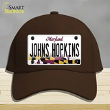 Johns Hopkins Novelty License Plate Hat Tag Cotton / Dark Brown