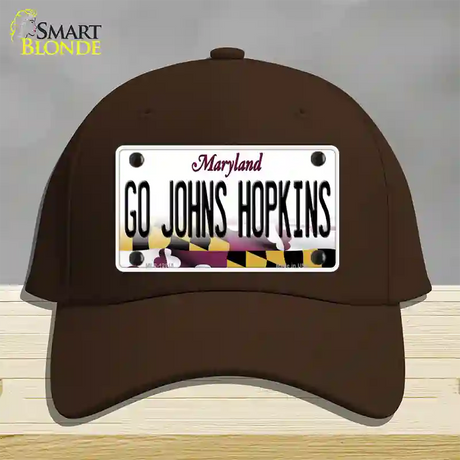 Go Johns Hopkins Novelty License Plate Hat Cotton / Dark Brown