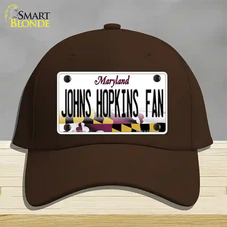 Johns Hopkins Fan Novelty License Plate Hat Cotton / Dark Brown