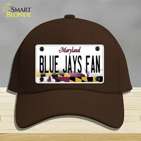 Blue Jays Fan Novelty License Plate Hat Cotton / Dark Brown