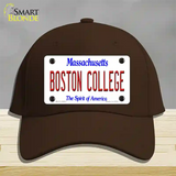 Boston College Novelty License Plate Hat Cotton / Dark Brown