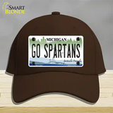 Go Spartans Novelty License Plate Hat Cotton / Dark Brown