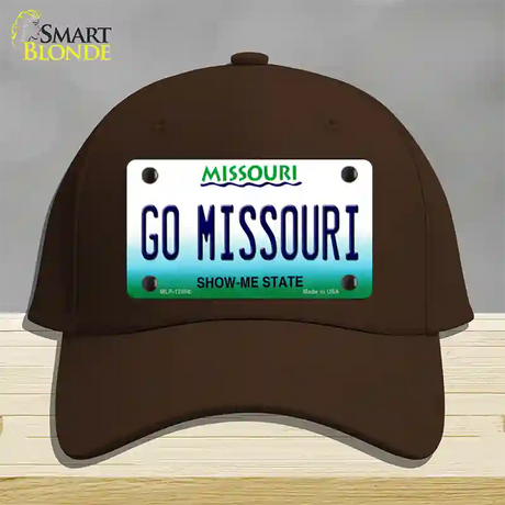 Go Missouri Novelty License Plate Hat Cotton / Dark Brown