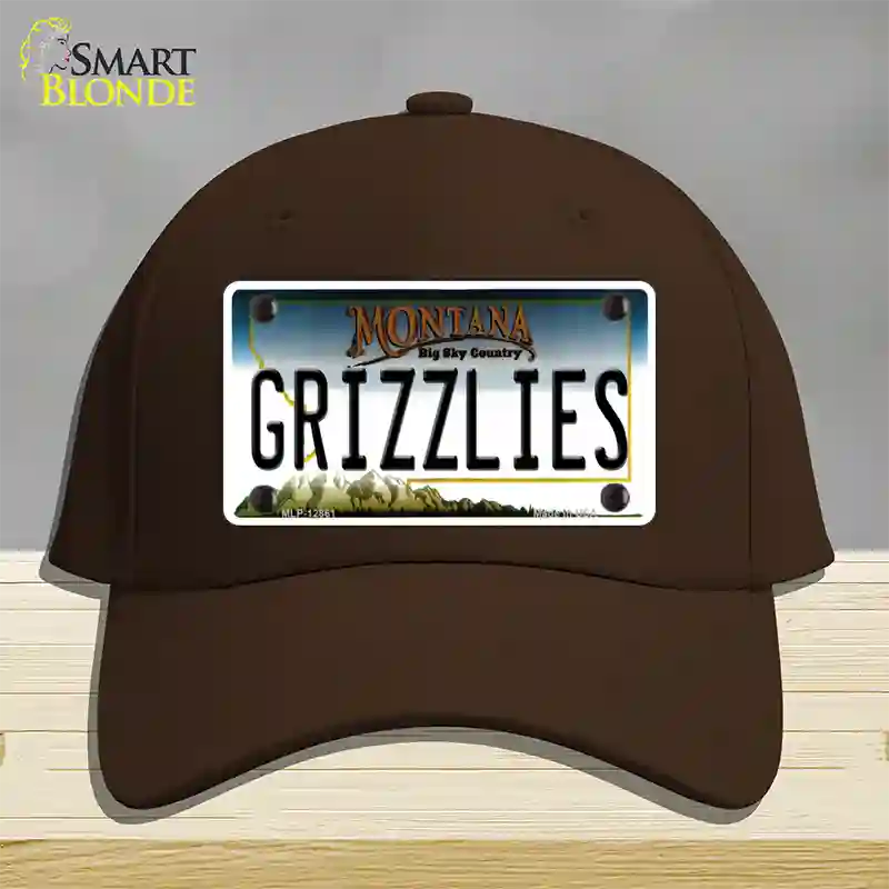 Grizzlies Novelty License Plate Hat Cotton / Dark Brown