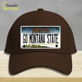 Go Montana State Novelty License Plate Hat Cotton / Dark Brown