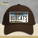 Bobcats Novelty License Plate Hat Cotton / Dark Brown