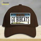 Go Bobcats Novelty License Plate Hat Cotton / Dark Brown