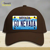 Go Nevada Novelty License Plate Hat Cotton / Dark Brown