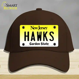 Hawks Novelty License Plate Hat Cotton / Dark Brown