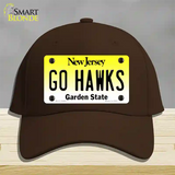 Go Hawks New Jersey Novelty License Plate Hat Cotton / Dark Brown