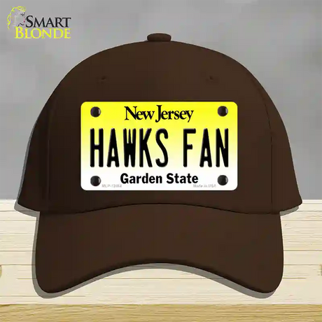 Hawks Fan New Jersey Novelty License Plate Hat Cotton / Dark Brown