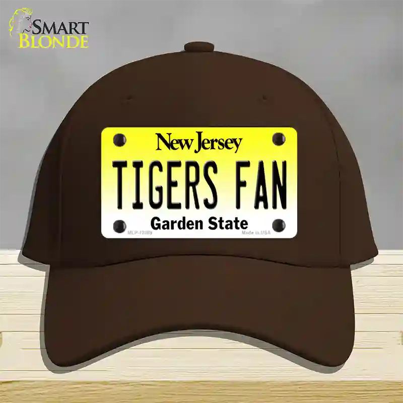 Tigers Fan New Jersey Novelty License Plate Hat Cotton / Dark Brown