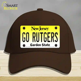 Go Rutgers Novelty License Plate Hat Cotton / Dark Brown