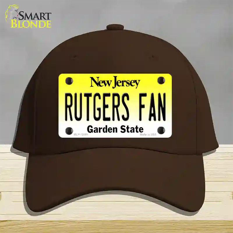 Rutgers Fan Novelty License Plate Hat Cotton / Dark Brown