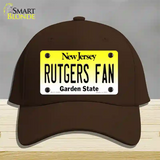 Rutgers Fan Novelty License Plate Hat Cotton / Dark Brown